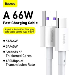 Baseus CATYS-02 66W Superior Series Fast Charging Data Cable USB to Type-C Data Cable