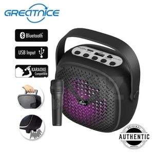 GREATNICE GTS-1941 Portable Bluetooth Speaker USB TF Card FM Radio Supported Lighting Wireless Speaker With Mic