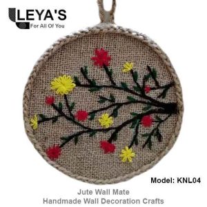 LEYAS Jute Wall Mate Handmade Jute Craft KNL04 Home Office Wall Decoration Crafts