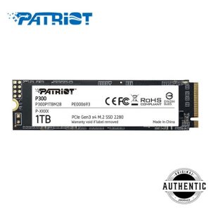 PATRIOT P300 1TB M.2 NVMe SSD PCIe Gen3 x4 Solid State Drive