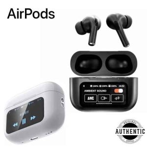 Airpods A9 Pro Touch Screen Display Earbuds 36 Hours Long Battery Life IPX4 Water Resistant ANC ENC Wireless Earphones
