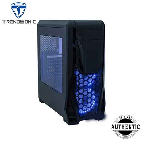 TRENDSONIC WA06A WARRIOR ATX Gaming Casing With 2 RGB Fan Desktop Computer Case