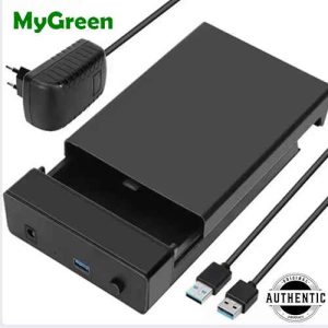 MyGreen Sata External Enclosure Case 2.5 3.5 Inch HDD SSD USB 3.0 5Gbps High Speed Hard Drive Enclosure