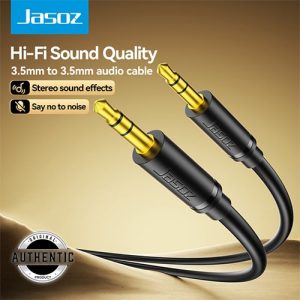 Jasoz C103 3.5mm Male to Male AUX Audio Cable Gold Plated Braided 2M Cable