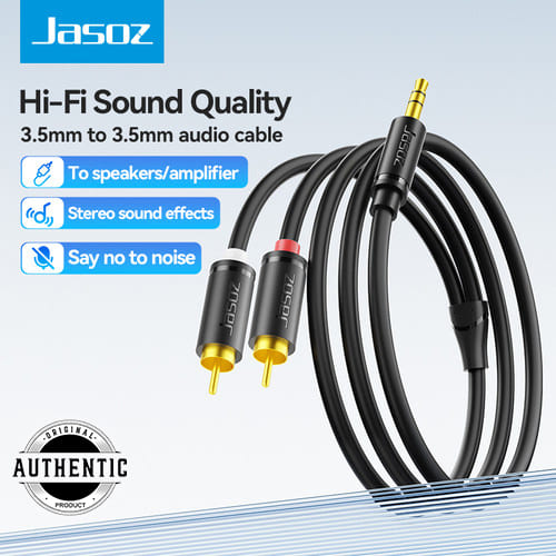 Jasoz C104 3.5mm to 2X RCA Audio Cable Male to Male Jack Audio Aux 1.5M Cable