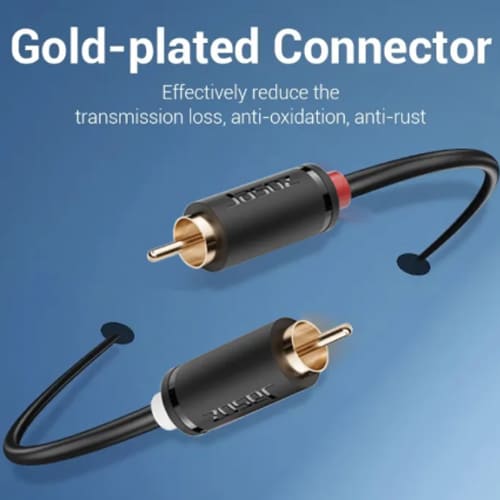 Jasoz C105 2X RCA to 2X RCA Audio Cable Male to Male Aux Jack RCA Audio 1.5M Cable - Image 5
