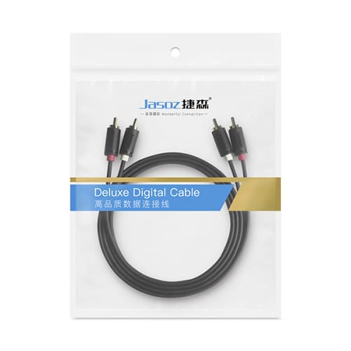 Jasoz C105 2X RCA to 2X RCA Audio Cable Male to Male Aux Jack RCA Audio 1.5M Cable - Image 6