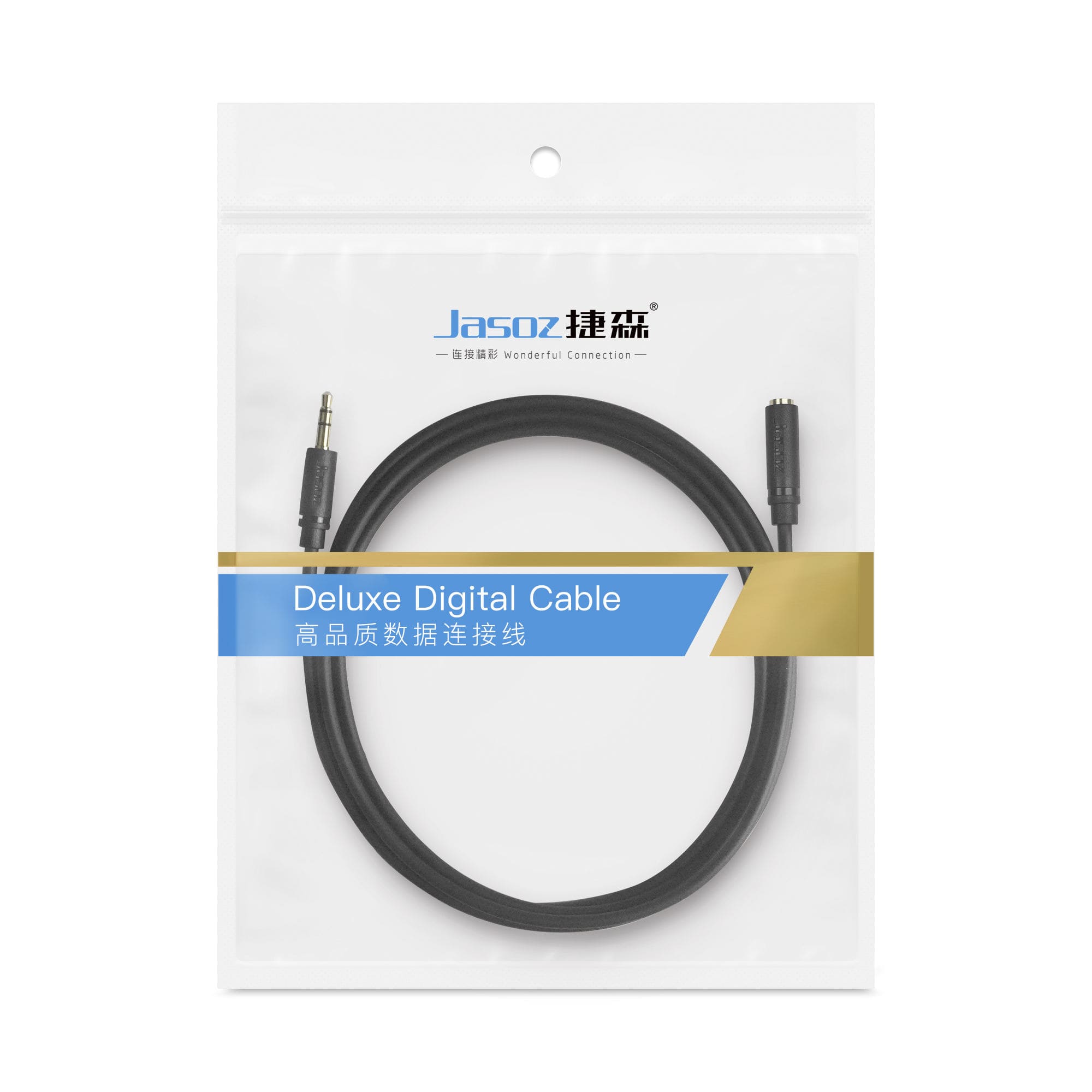 Jasoz C106 3.5mm Stereo Audio Adapter AUX Extension Cable with Pure Copper Gold Plated 3M Cable - Image 4