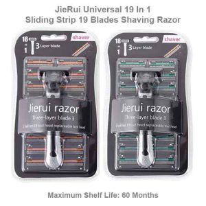 JieRui Universal 19 In 1 Sliding Strip 19 Blades Shaving Razor
