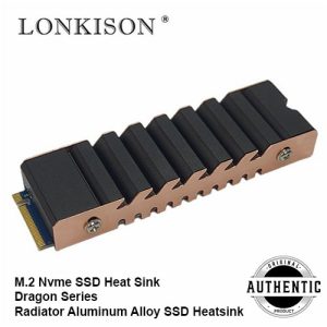 LONKISON S80-T M.2 Nvme SSD Heat Sink Dragon Series Radiator Aluminum Alloy SSD Heatsink With Thermal Silicone Pad For Desktop PC
