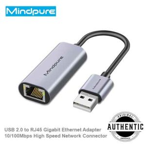 Mindpure UR003 LX10390 USB 2.0 to RJ45 Fast Ethernet Adapter 100Mbps Network Connector