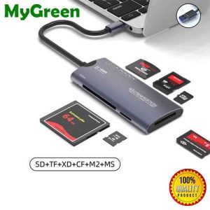 MyGreen G101 6 In 1 Multifunction USB Card Reader Aluminum Shell 5Gbps Micro SD TF XD CF MS Memory Card Reader