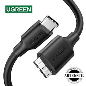 UGREEN US132 USB C to USB 3.0 Micro B Cable For Fast Charging And Sync Data Transfer Compatible With Samsung Galaxy S5 Note 3 Seagate WD Toshiba External Hard Drive Camera ETC
