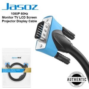 Jasoz C101 15 Pin Male to Male VGA Cable 1M 1080P 60Hz Monitor TV LCD Screen Projector Display Cable