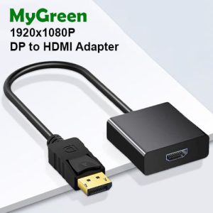 MyGreen ZA005 DP to HDMI Adapter 4K 1080P Gold Plated For PC Laptop Projector Displayport to HDMI Video Audio Cable Converter