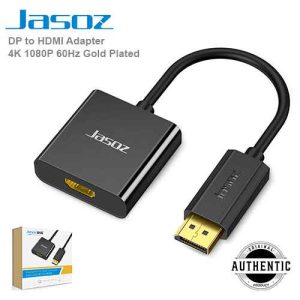 Jasoz G103 DP to HDMI Adapter 4K 1080P 60Hz Gold Plated For PC Laptop Projector Displayport to HDMI Video Audio Cable Converter
