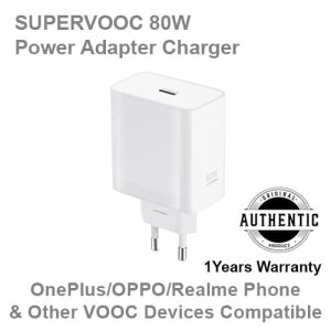 SUPERVOOC 80W Power Adapter Charger VCB80AEH Original Wall Charger Adapter For Realme OnePlus Samsung Etc Phone Compatible
