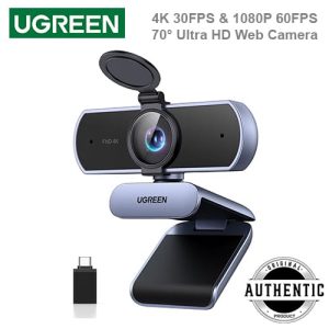 UGREEN CM831 4K 1080P 60FPS Ultra HD Webcam With Microphone For PC Streaming Conference Zoom ETC Compatible Web Camera
