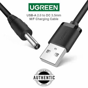 UGREEN US277 USB-A 2.0 to DC 3.5mm Charging Cable 1M USB to DC Male to Female Power Cable