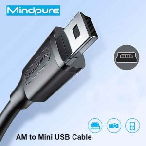 Mindpure US004 LX10106 USB 2.0 Type-A to Mini USB Cable 1.5M