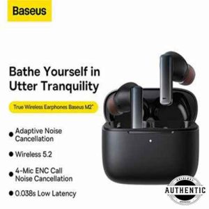 Baseus Bowie M2 Plus TWS Earbuds 42dB Active Noise Cancelling ANC Bluetooth 5.2 Wireless Earphones