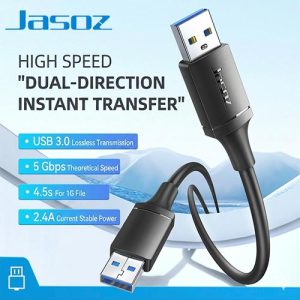 Jasoz T-D194 USB 3.0 Male to Male High-Speed 5Gbps Data Cable - 1M