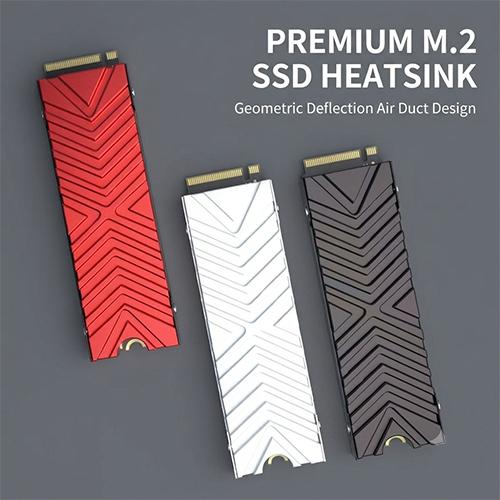 M.2 NVMe SSD Heatsink Aluminum Alloy Cooler Radiator with Thermal Pad for PC Console - Image 4