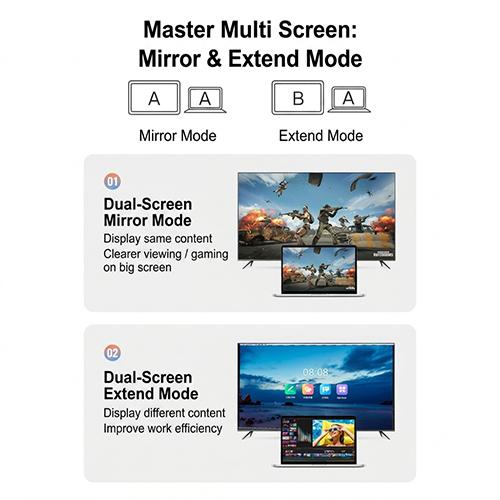 Jasoz G102 HDMI to VGA Converter Adapter with Audio Male to Female Cable with 3.5mm Aux Output for Laptop PC TV Box PS4 Xbox to Monitor & Projector - Image 2