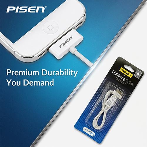 PISEN AP01 30 Pin USB Charging & Data Sync Cable 0.8M for iPhone 4/4S iPad 1/2/3 & iPod - Image 4
