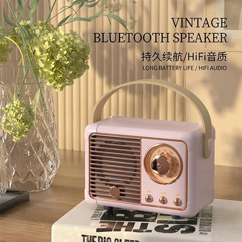 Creative Retro VINTAGE HM11 Mini Wireless Bluetooth Speaker Real Sound Long Battery Life Portable Small Speaker - Image 2