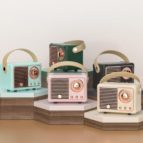 Creative Retro VINTAGE HM11 Mini Wireless Bluetooth Speaker Real Sound Long Battery Life Portable Small Speaker - Image 4