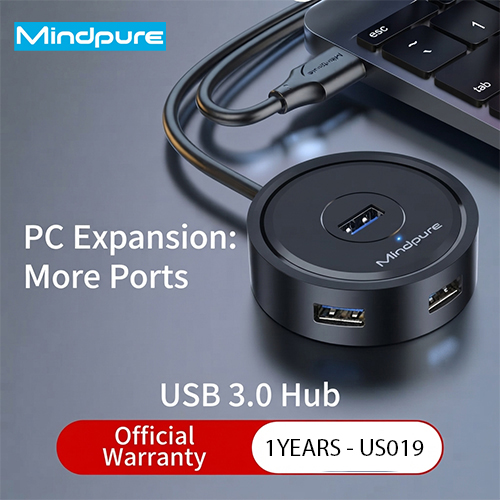 Mindpure US019 LX10436 USB Hub 4 USB 3.0 Ports Multiport Adapter