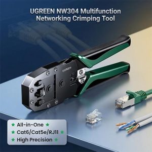 UGREEN NW304 Multifunction Networking Crimping Tool for RJ45 RJ11 RJ12 Cat5 Cat6 Cat7 Cat8 Cables