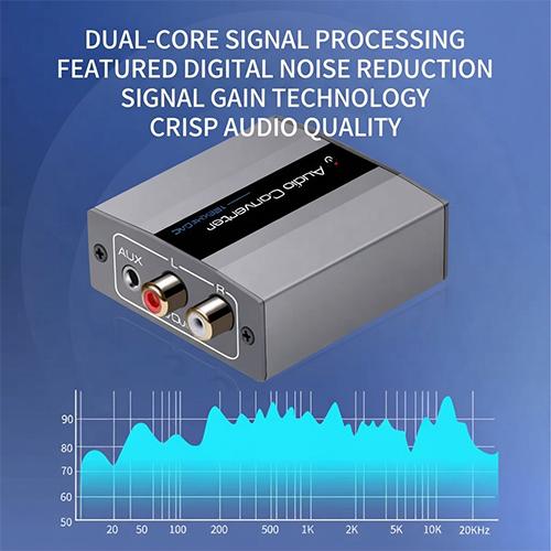 VPFET CV106AD Digital to Analog Audio Converter Optical Toslink and Coaxial to RCA L/R & 3.5mm Jack Stereo Audio Adapter with USB Power Cable for Smart TV Soundbar and Home Theater Systems - Image 4