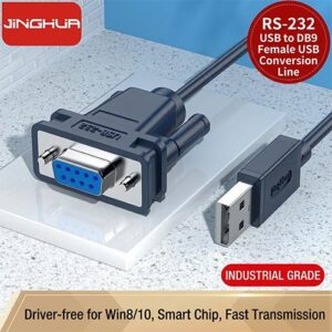 JiNGHUA JH-Z170 USB to DB9 Female Serial Cable 1.2M USB to RS-232 9-Pin Converter Line