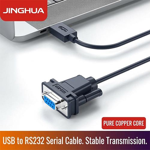 JiNGHUA JH-Z170 USB to DB9 Female Serial Cable 1.2M USB to RS-232 9-Pin Converter Line - Image 2